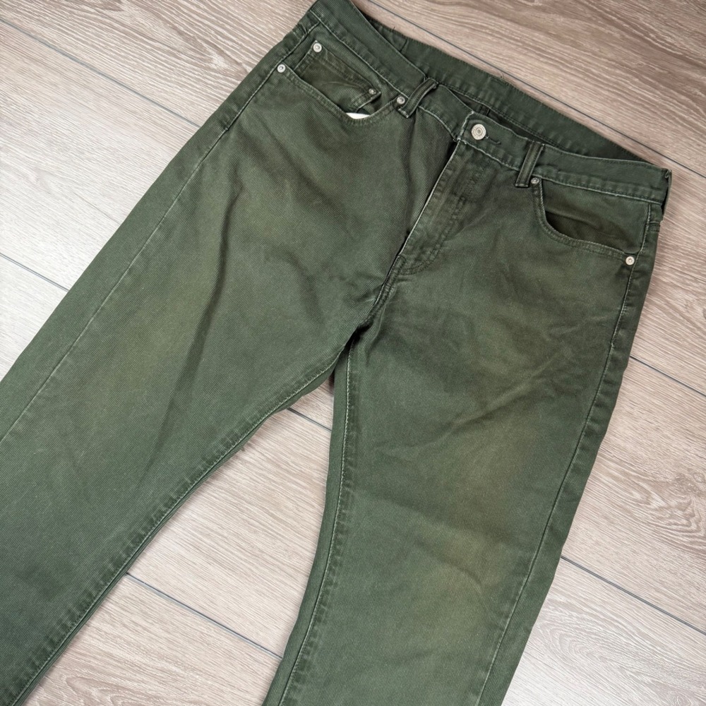 Levi's Mens 513 Slim Straight Pants Green 36x32